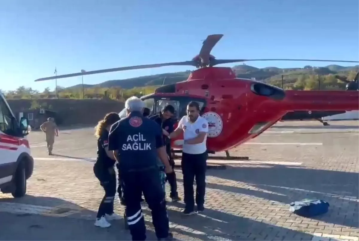 Tunceli’de Dağda Düşen Kadın Hava Ambulansıyla Kurtarıldı